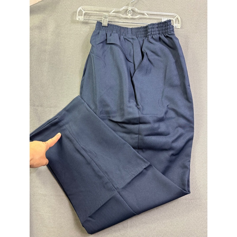 National Women Navy Blue Elastic Waist Pull On Trousers Pants Size 20P